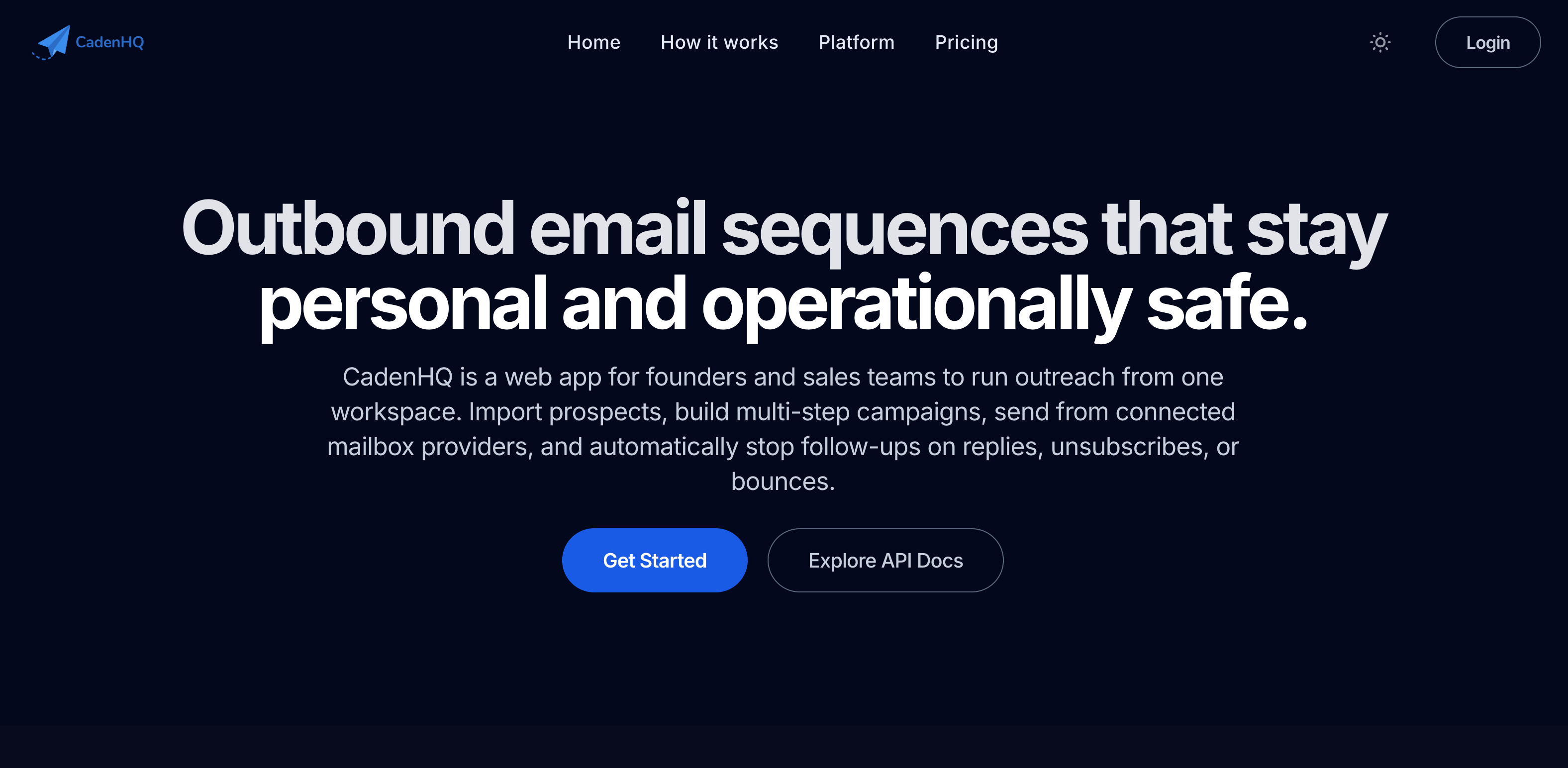 CadenHQ - B2B Cold Email Outreach and Sales Automation Platform